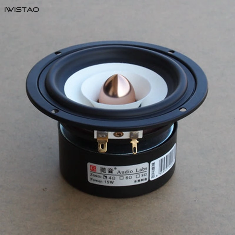 4 дюйма HIFI полный спектр динамик Номинальная мощность 12 Вт для настольного Аудио Книга полка динамик s ламповый усилитель DIY