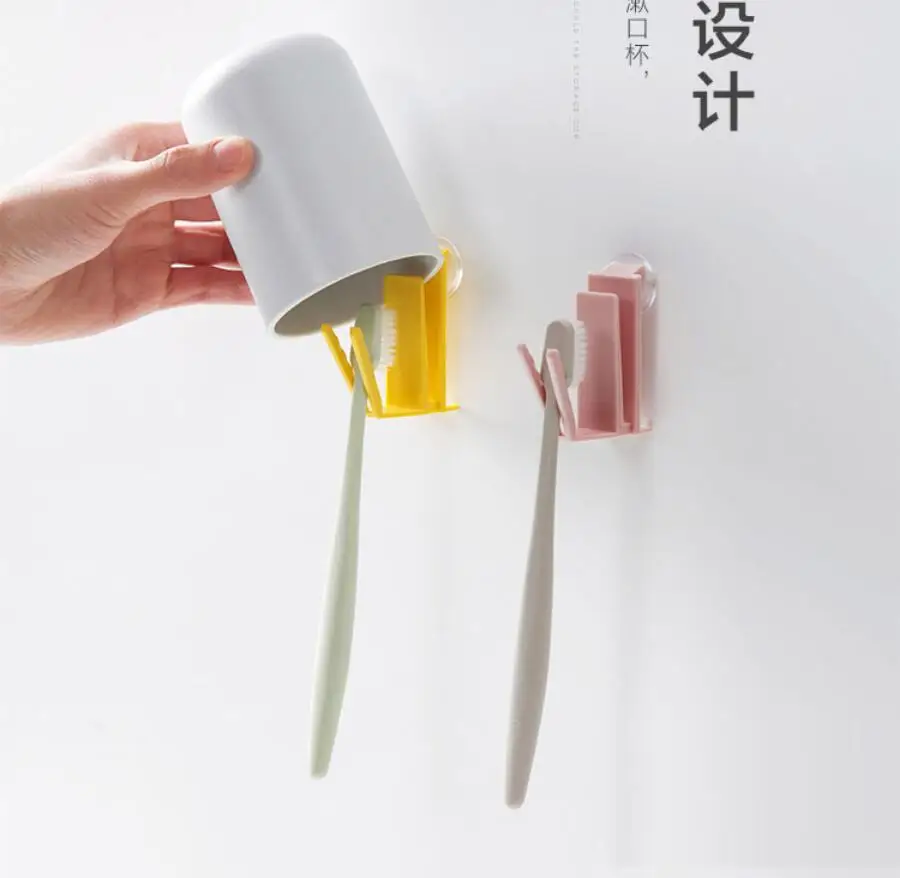 3 вида цветов практичный Зубная щётка держатель на присоске для дома ванной с