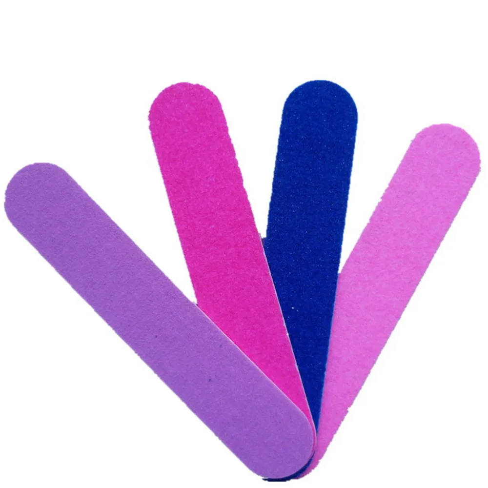 50pcsMini Doubled-sided Nail File Disposable Set Manicure Tools Portable Pedicure Remover Buffers Mini Art Travel | Красота и