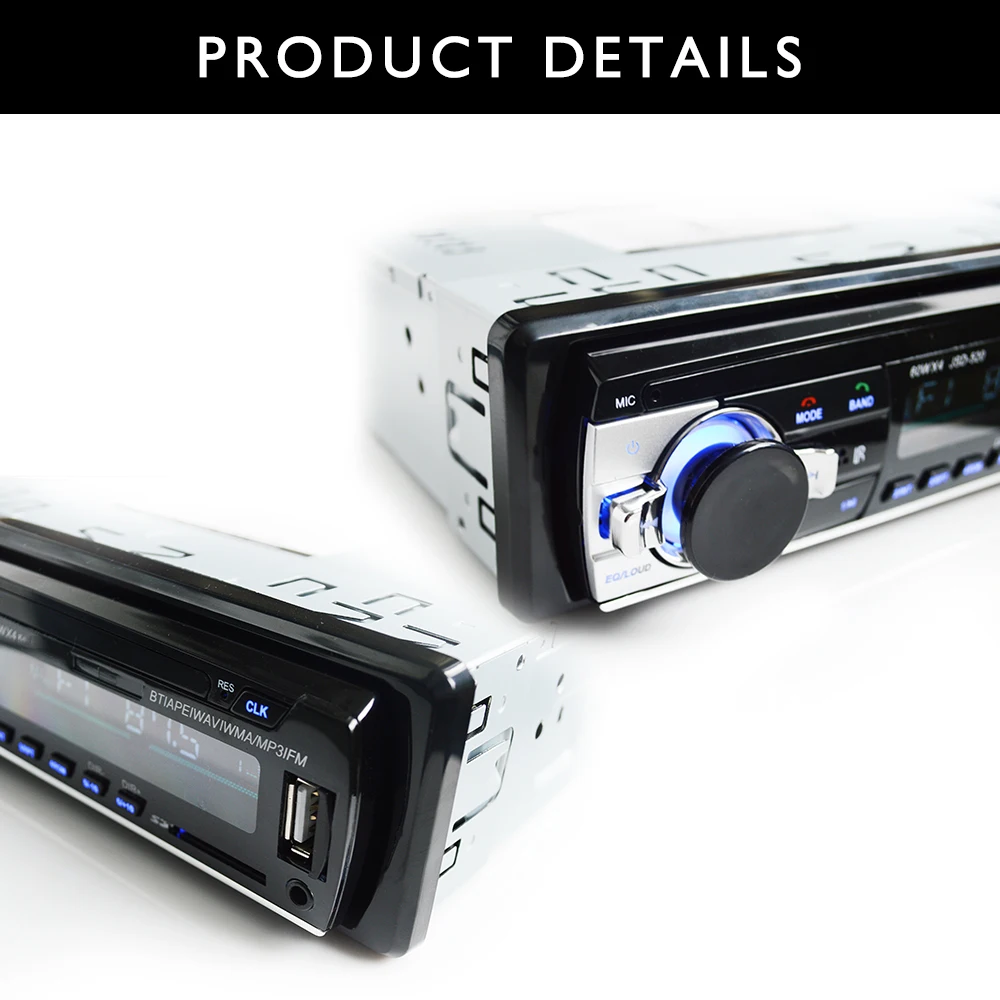 Hipppcron автомобильный Авторадио MP3 плеер цифровой Bluetooth FM аудио Музыка USB/SD с в тире AUX вход