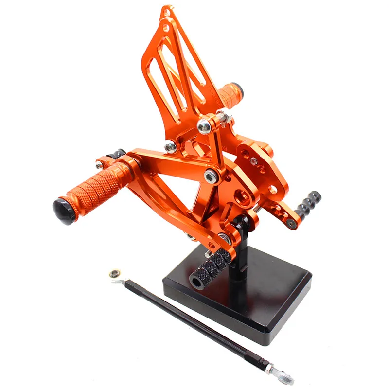 FX CNC мотоциклетные задние наборы Подножки задние наборы тормоза рычаг переключения передач для KAWASAKI ZX9R ZX 9R 1999 2000 2001 2002 2003 - Цвет: Оранжевый