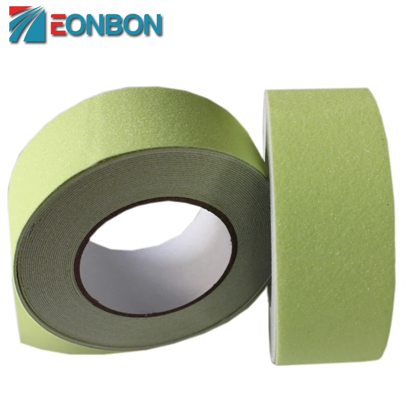 Зеленая светящаяся Противоскользящая Лента в темноте нескользящая клейкая