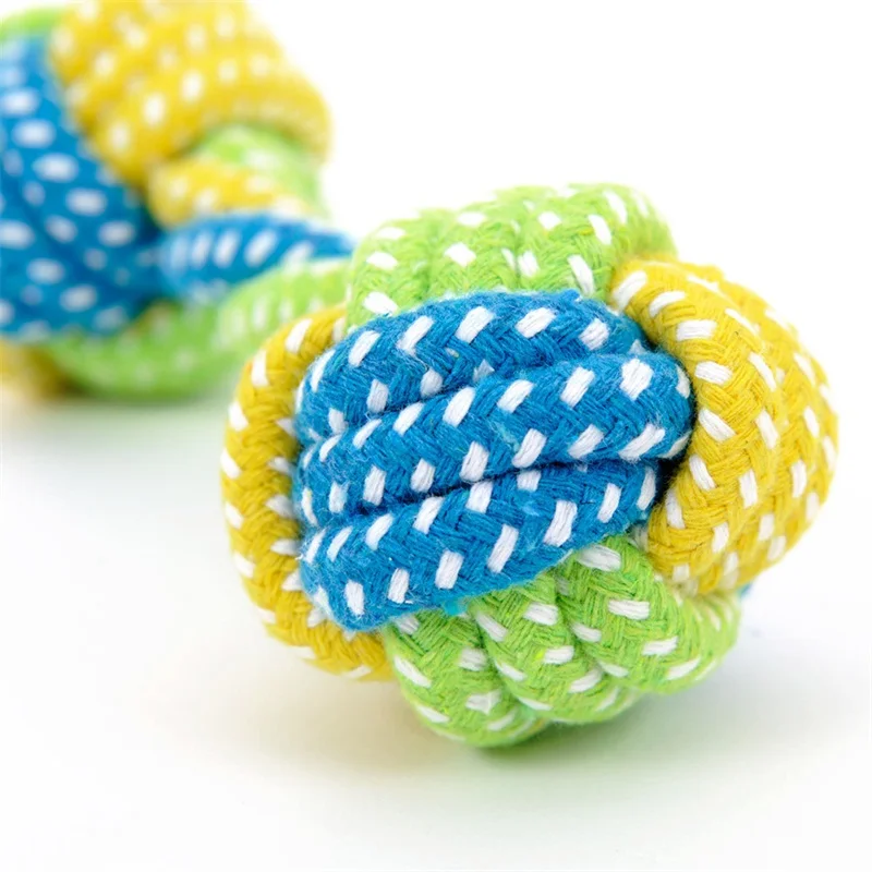 Тренировочная веревка для маленьких собак|dog chew toy|knot ballchew toy |