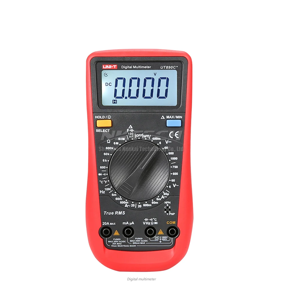 UNI T цифровой мультиметр UT890C + UT890D амперметр True RMS AC DC вольт измерение температуры