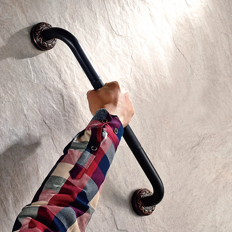 Античная настенная ручка для ванной комнаты латунные поручни ванны пожилых