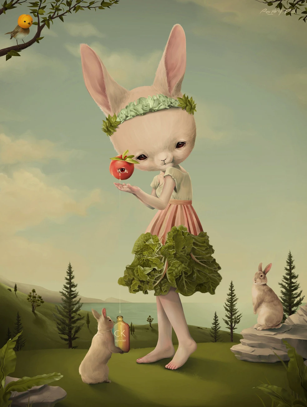 Mark Ryden Instagram Del Mes 1 панель абстрактная стена книги по искусству картина маслом плакат напечатанная Картина на холсте для гостиная домашний декор