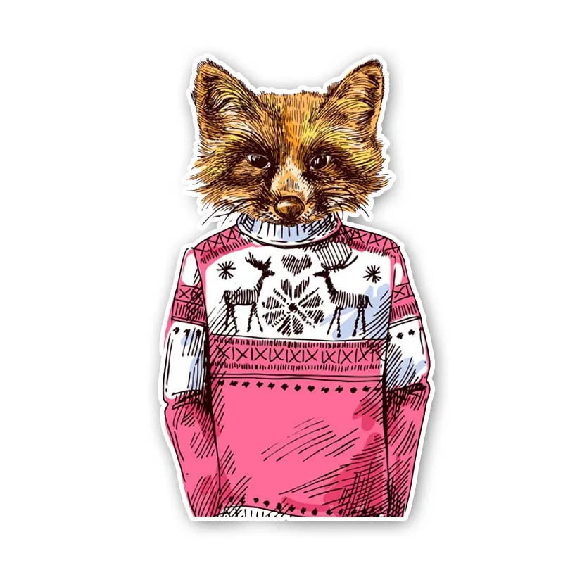 

YJZT 9.4CM*15.9CM A Dog In A Sweater PVC Sticker Car Decorate Decal 12-300516