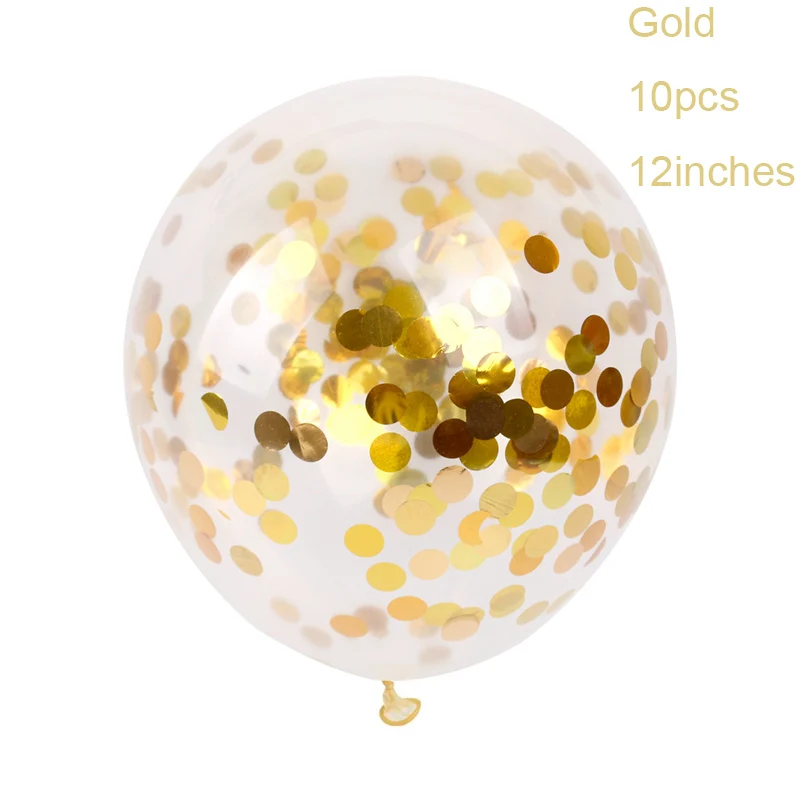 Gold Foil Confetti FENGRISE Золотой воздушный шар "Конфетти" Свадебные шарики для день рождения воздушные шары вечерние шары декоративные шары для дня рождения Юбилей - Цвет: Gold Foil Confetti