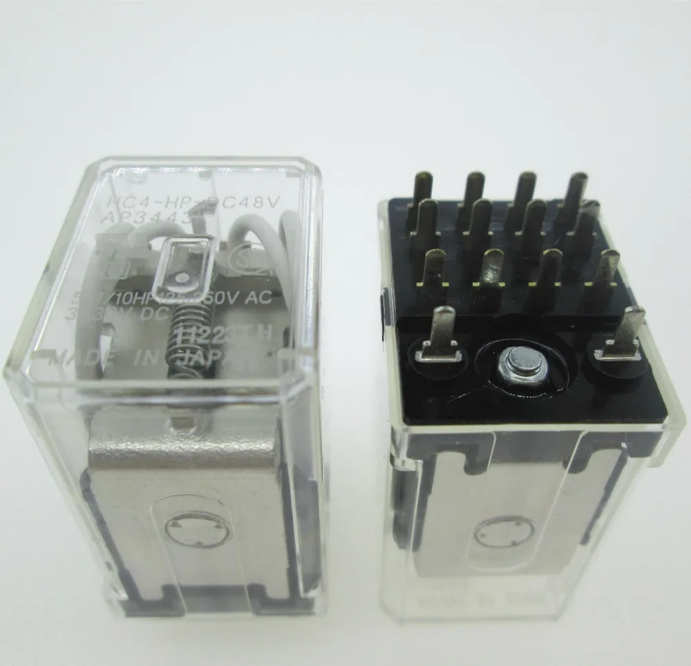 

NEW Intermediate relay HC4-HP DC48V AP3443K HC4-HP-DC48V HC4HPDC48V HC4-HP-48VDC HC4HP DC48V 48VDC 48V 5A 250VAC 14PIN 2PCS/LOT