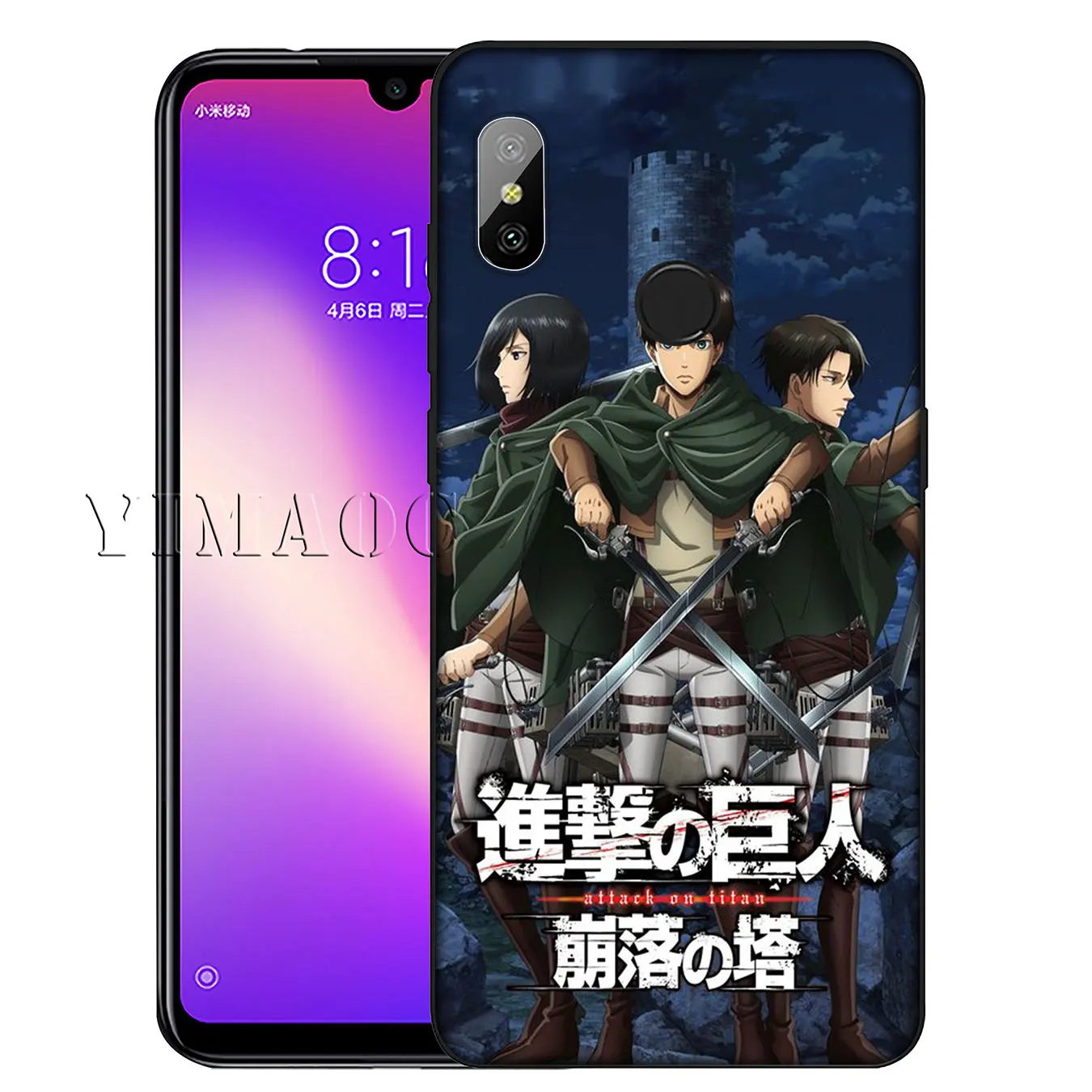 YIMAOC атака на Титанов MIKASA ARMIN Levi мягкий чехол для Xiaomi Redmi K30 K20 8A 7A 6A 5A S2 GO Note 8 8T 7 5 6