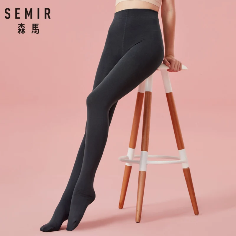 Женские Матовые непрозрачные колготки SEMIR 240 Denier 240D с флисовой подкладкой и