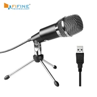 fifine plug play home studio usb condenser microphone for skype recordings for youtube google voice search gamesk668