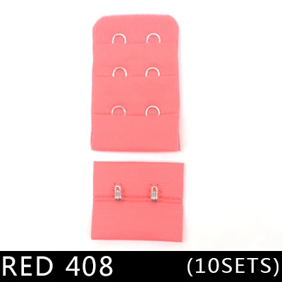 red 408 10 компл./лот женские полезный Черный Белый Бюстгальтер расширители ремешок Расширение Регулируемый пояс ручная выделка женская обувь застежка бюстгальтера аксессуары "сделай сам" - Цвет: red 408