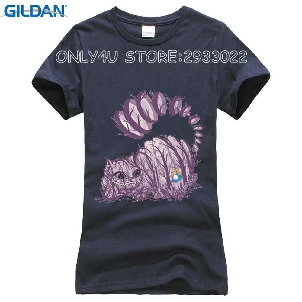 Футболка Большой Фиолетовый зуб призрак Чеширский новые потому что дизайн кошка