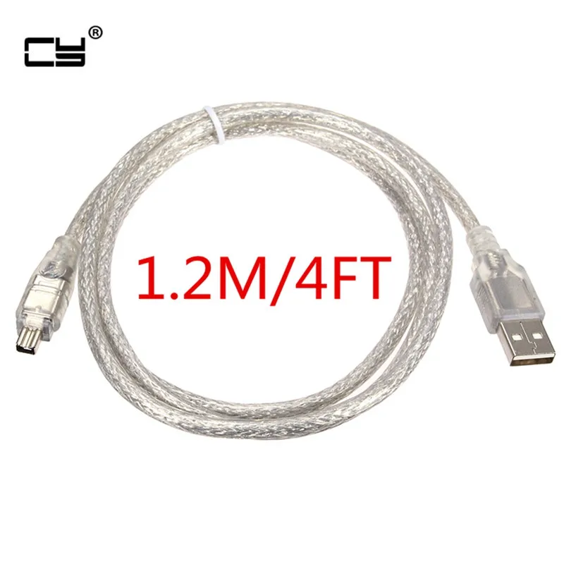 

USB штекер к Firewire IEEE 1394 4-контактный штекер iLink адаптер Шнур firewire 1394 кабель для SONY DCR-TRV75E DV кабель для камеры 120 см