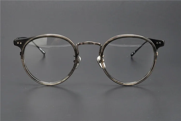 Titanium Vintage Round Optical Glasses Frame Men Brand Retro Clear Lens Eyeglasses Man Myopia Spectacles Frames Eyewear Oculos