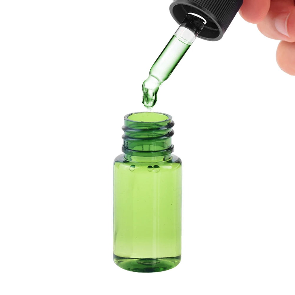 5 шт./лот 10 мл 15 мл 20 мл пустые пластиковые бутылки стеклянные капельницы масла флакон для эфирных масел многоразового Пипетка для жидкости бутылки оптом