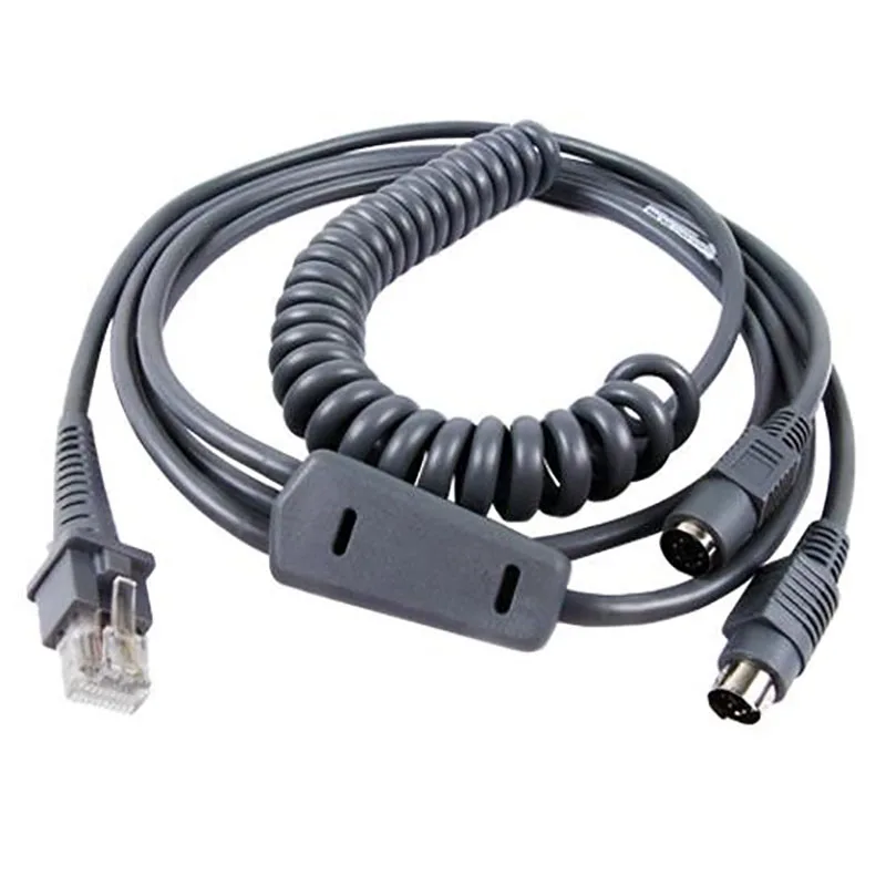 Новинка 4130 сканер PS2 Клин клавиатуры 3 метра спиральный кабель для Datalogic D100 D130 GD4130