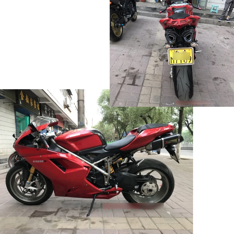 Выхлопная труба для мотоцикла Ducati 848 1098 1198 EVO Monster 695 696 795 796 1100 Hypermotard левый и правый