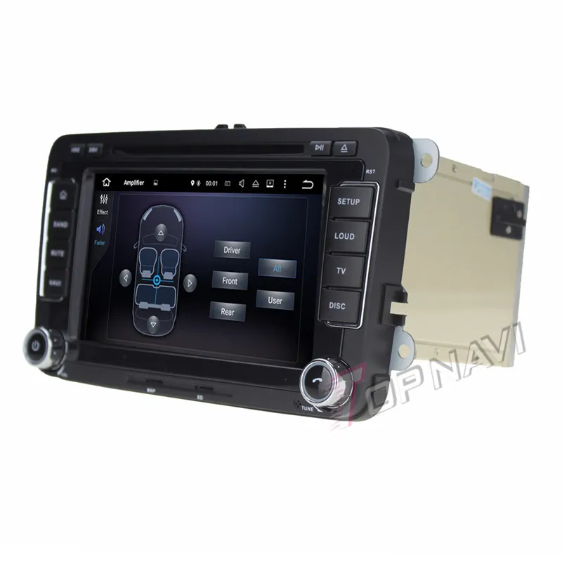 Topnavi Android 7 1 автомобильный DVD плеер радио для VW