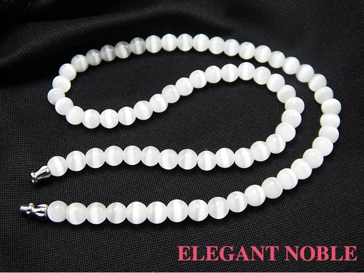 Эксклюзивное качество натуральный белый опал 8 мм бусины в богемном стиле