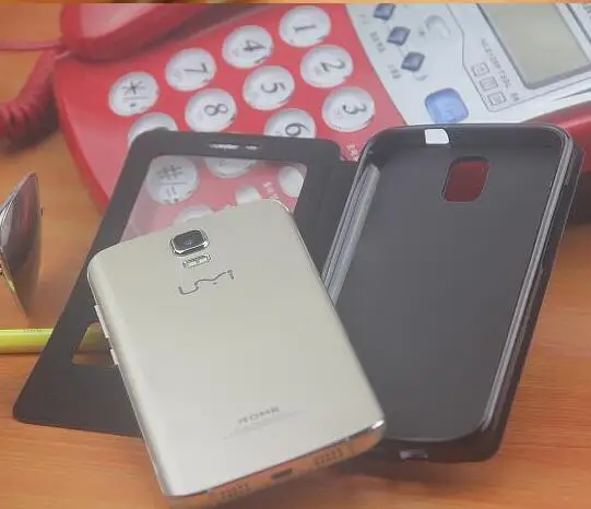 Высокое качество UMI Рим мобильного телефона флип чехол два Открытое окно для х в