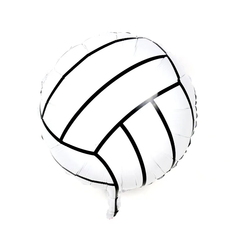 3pcs 18in volleyball 1 комплект футбольные вечерние воздушные шары из фольги, Барселона футбольная для футбола, из Джерси, украшение для мальчика на день рождения, детский надувной шар, товары для игрушек - Цвет: 3pcs 18in volleyball