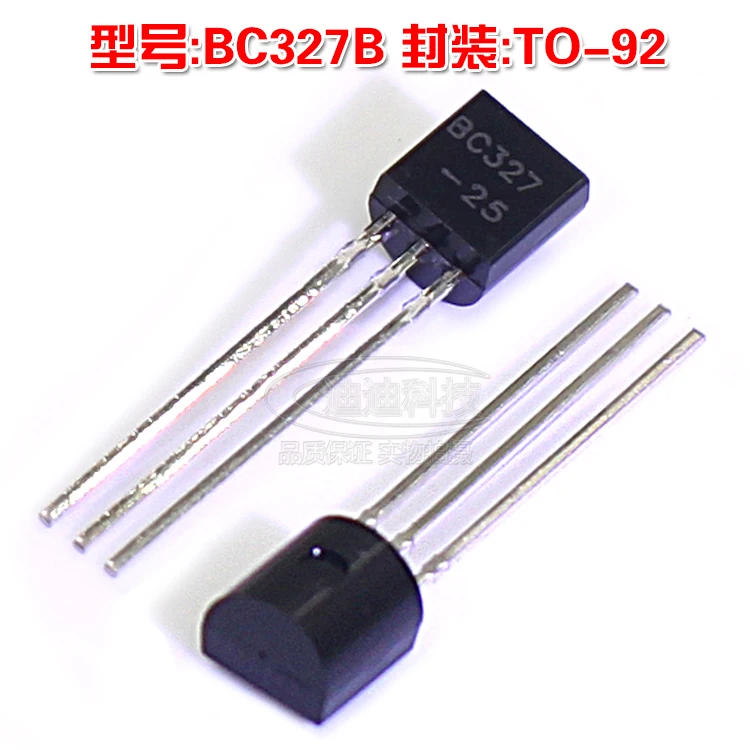 

Straight Transistor BC327-25 BC327B TO-92 0.8A / 45V NPN Low Power Transistor