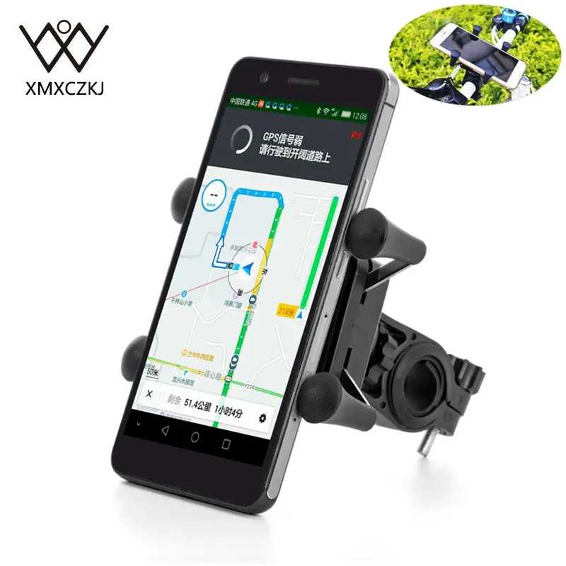 Держатель для сотового телефона на велосипед и мотоцикл смартфона GPS