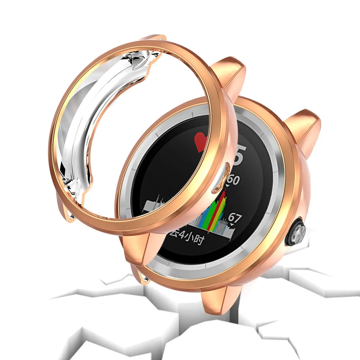 Ультра-тонкий ТПУ покрытие защитный чехол для Garmin vivoactive 3 Смарт часы носимых защитных аксессуаров#626