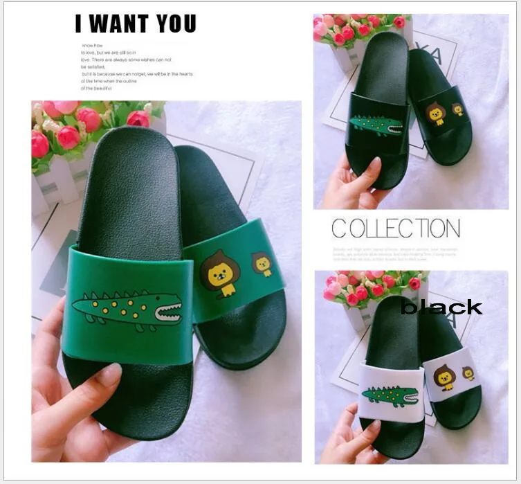 Slippers Women Indoor Slippers Summer Beach Slides Ladies 2021 Large Size 45 Casual Flats Sweet Flip Flops Lovely  Women Sandals