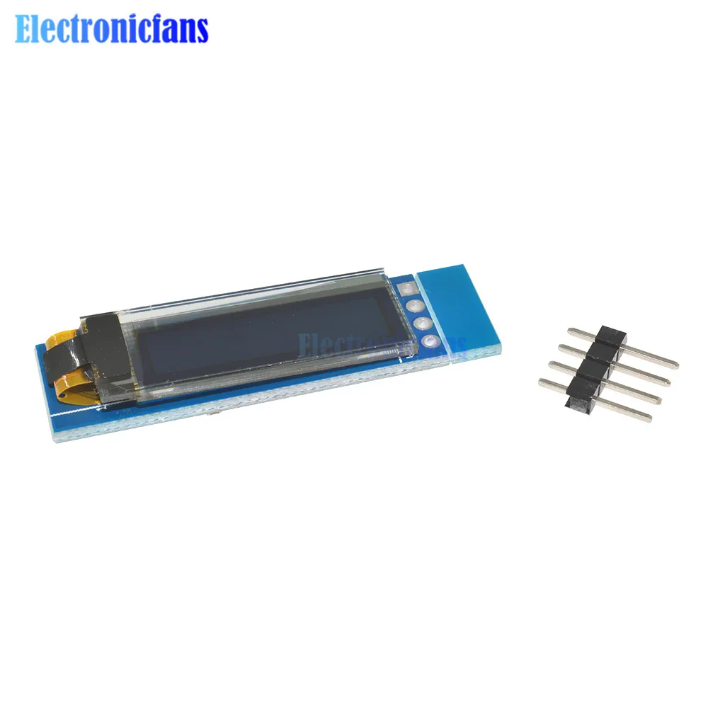 Модуль ЖК дисплея IIC I2C синий с органическим светодиодом 0 91 дюйма 12832 128x32 модуль