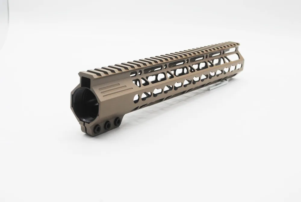 TriRock Black/Tan/Red 11 дюймов Keymod зажим Handguard Free Float Picatinny Rail Mount System Fit .223/5.56 Rifle AR