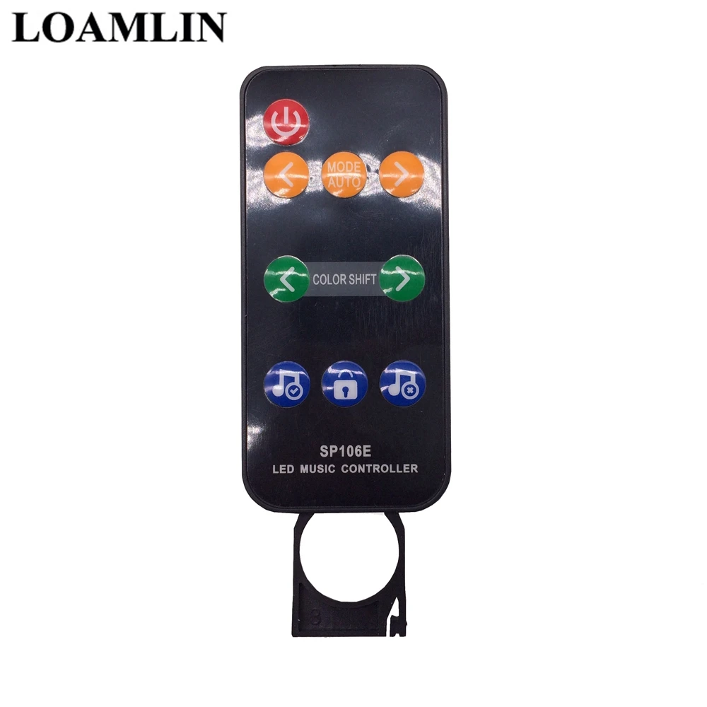 SP106E 9 ключей со светодиодной полосы музыкальный контроллер WS2811/WS2812B/SK6812/1903/6803 Магическая СИД цифровые Красочные Музыкальный контроллер DC5V-12V