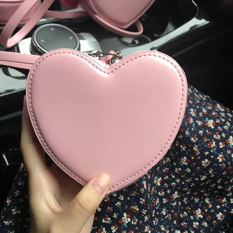 Любящее сердце порошок мешка нежная и свежая сумка для рук lovable heart shaped кошелек