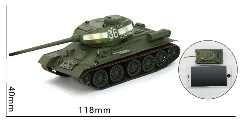 Предварительно построенный 1/72 масштаб T-34 Танк советская T-34-85 Вторая мировая война хобби Коллекционная готовая пластиковая модель