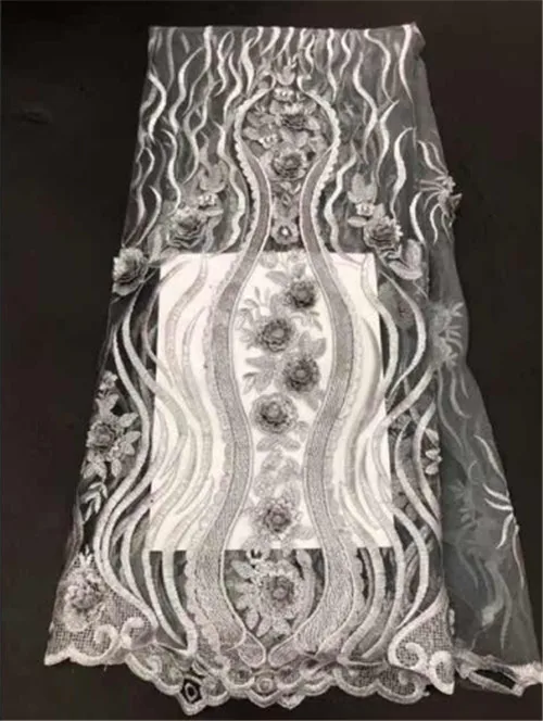 5yd/lot H1113-1 Neue Pailletten Африканский hochwertigen чистая Spitze franzosisch вуаль гипюр Tull сетки stoff