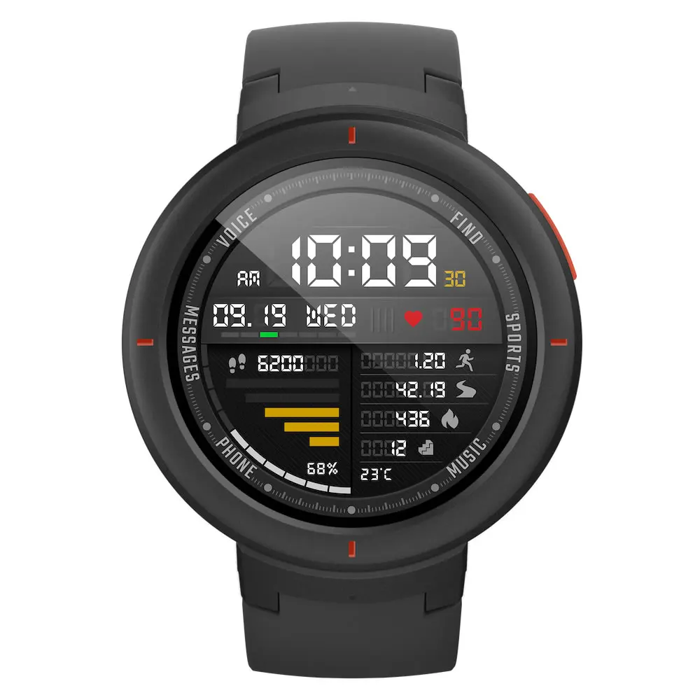 Shadow Grey Глобальная версия Amazfit Verge Smartwatch gps ответ на звонки монитор сердечного ритма во время сна МУЗЫКА Смарт часы IP68 Водонепроницаемый 11 видов спорта - Цвет: Shadow Grey