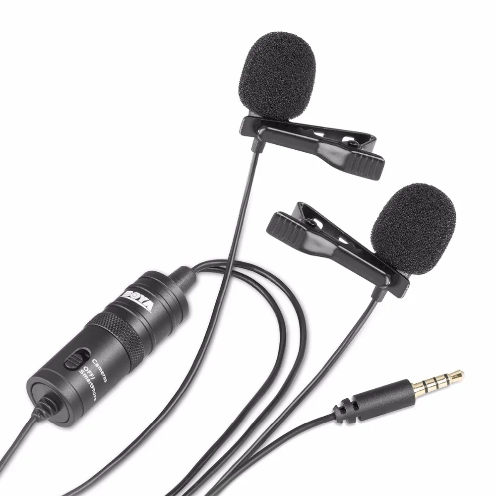 BOYA BY M1DM Label Lavalier микрофон 6 м boya3.5мм конденсаторный для iPhone samsung huawei смартфонов