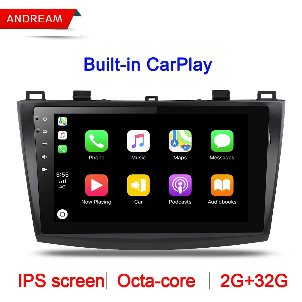 9 &quotAndroid 8 1 автомобильный DVD ips carplay для MAZDA 3 2010 2011 2012 2013 2din Радио gps навигатор
