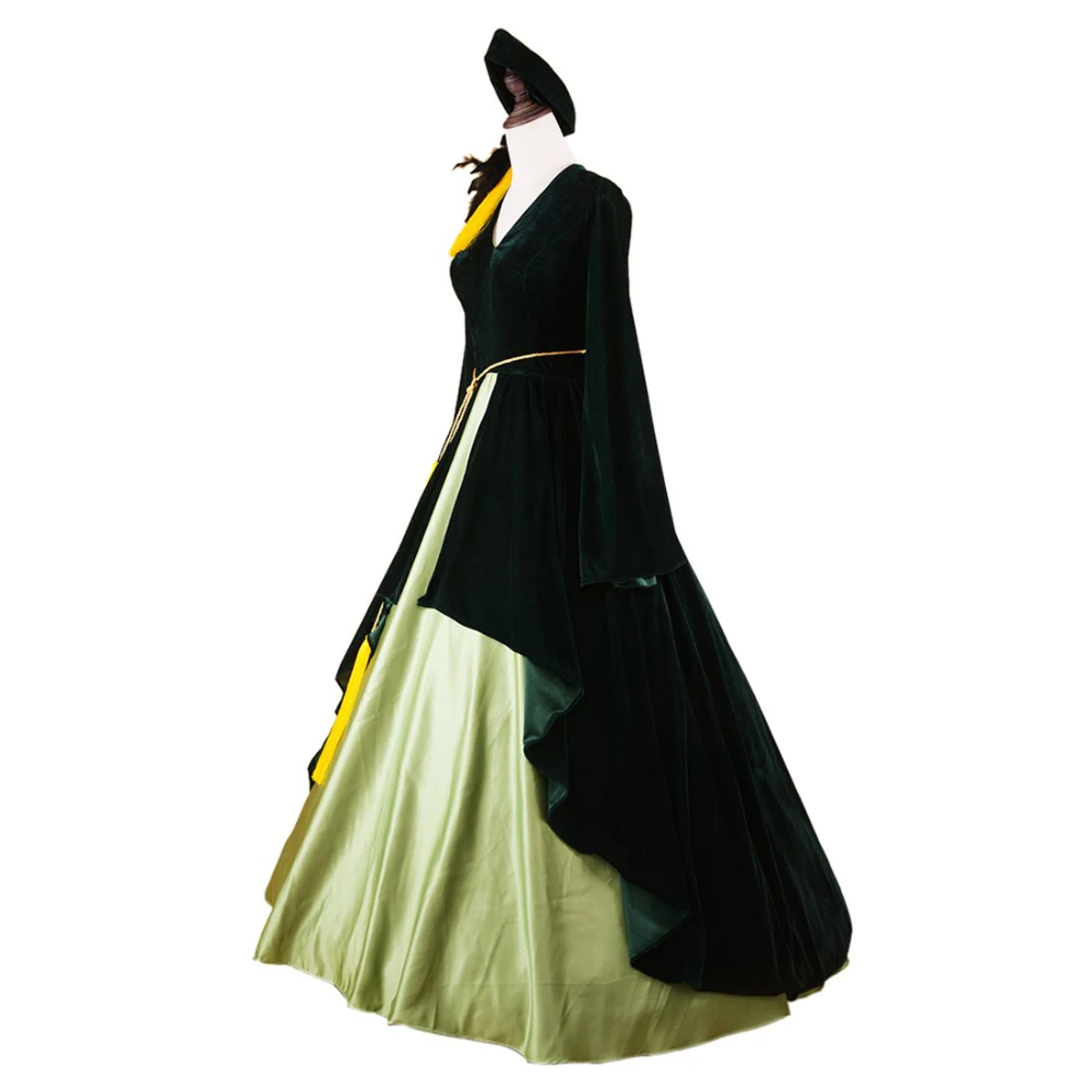 Gone with the wind Cosplay Scarlet O'hara PortieresCivil War Gown Halloween Costumes Adult Velvet Prom Dress Vintage Maxi |