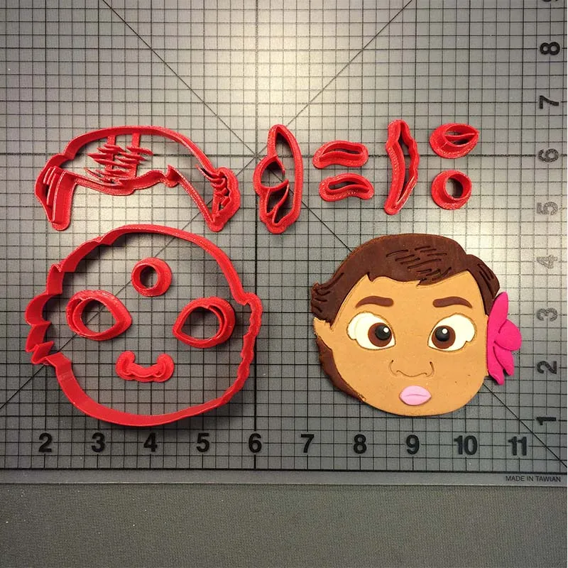 Cartoon Moana Cookie Cutter Set Fondant Cupcake Top Mold Custom Made 3D Printed Cake Decorating Tools For Baking | Дом и сад