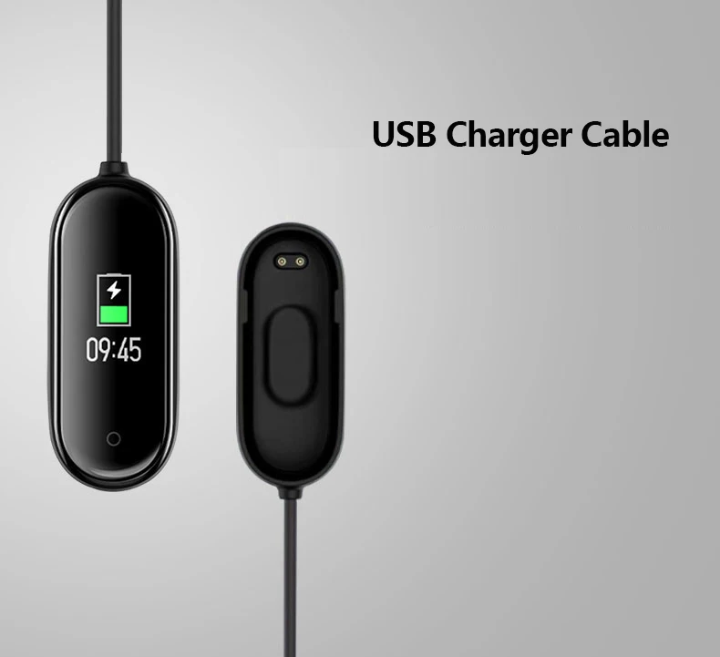 Зарядный USB-кабель для Xiaomi Mi Band 4 сменный шнур зарядное устройство адаптер