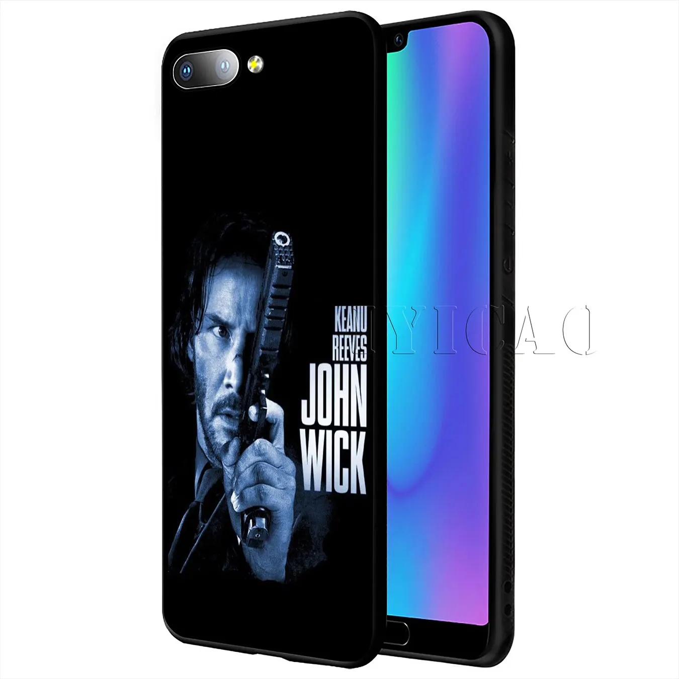 IYICAO John Wick Chapter Soft Silicone Phone Case for Huawei Y9 Y7 Y6 Prime 2019 Honor 20 8C 8X 8 9 9X 10 Lite 7C 7X 7A Pro |