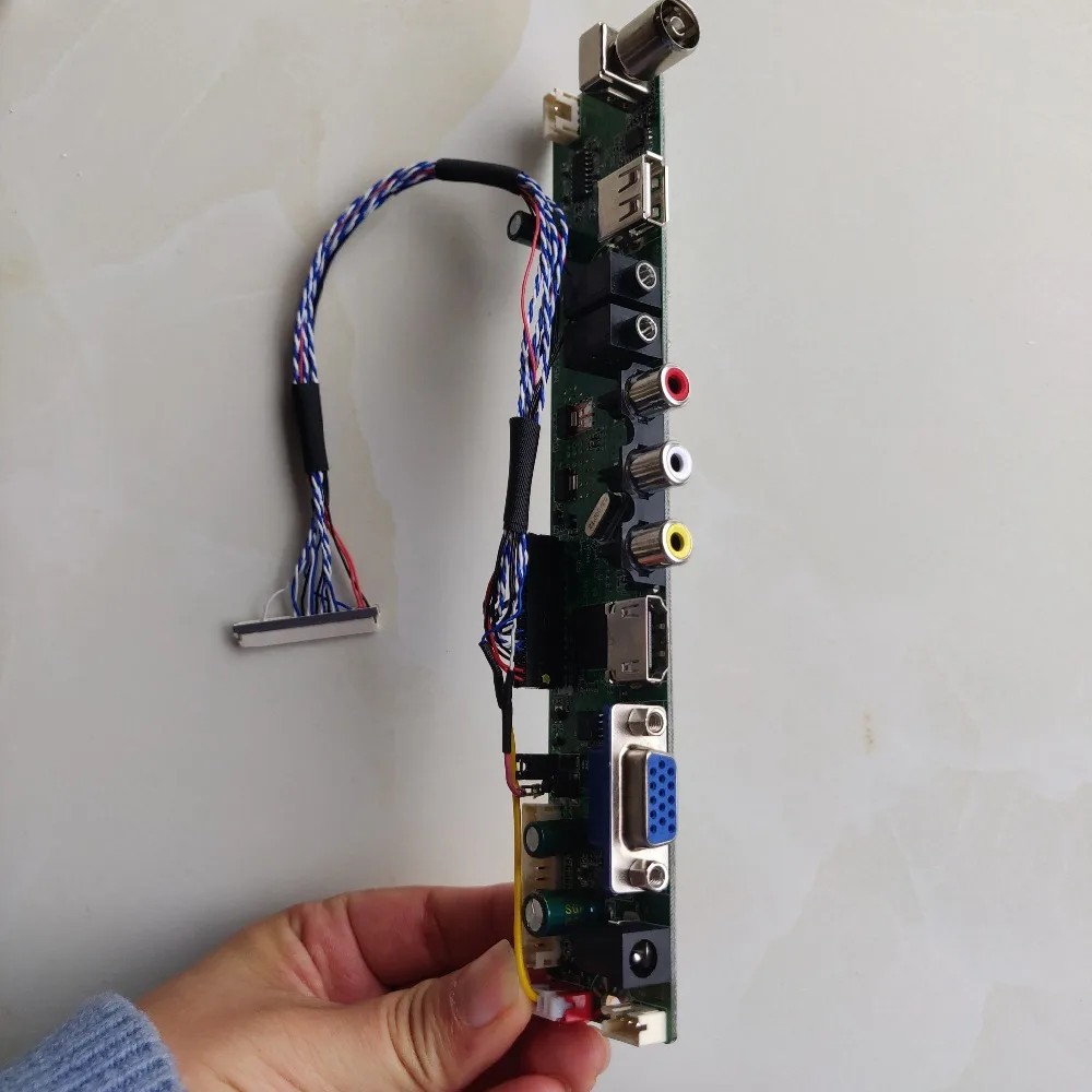 7 дюймов 1280*768 720 p lcd с 5 в 1 драйвер платы Проектор DIY kit HD tv 16:9 экран высокой