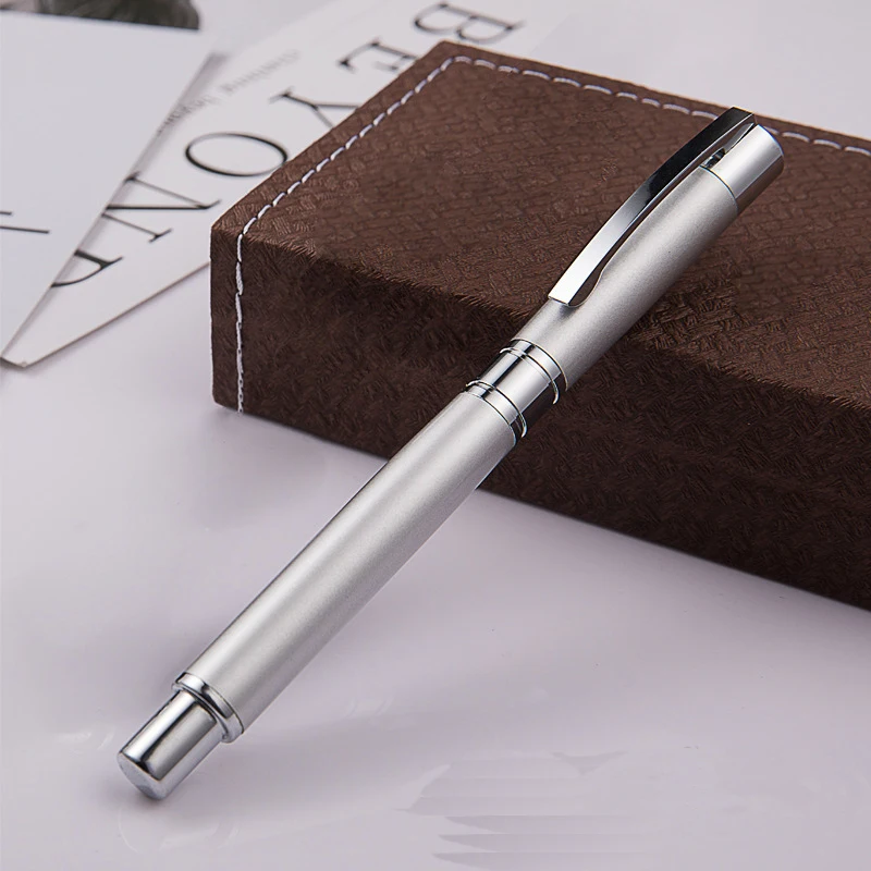 

FGHGF Metal Roller Ball Pen 1.0mm Luxury Ballpoint Pen for Office School Supplies Business Gift
