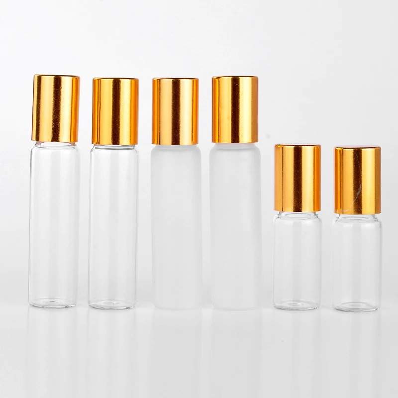 Wholesale 100 Pieces/Lot 10ML Portable Glass Refillable Perfume Bottle With Roll On Empty Essential Oils Case For Traveler | Красота и