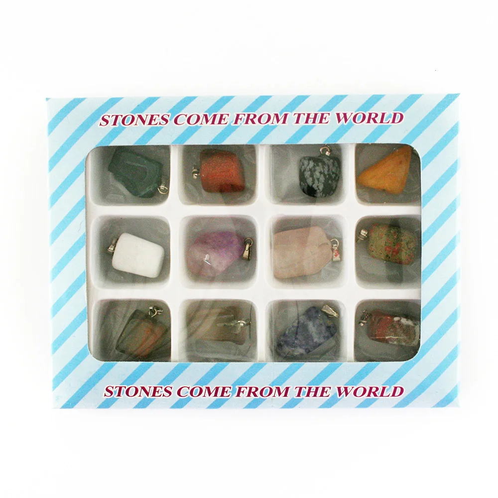 12 шт. подвески из камня сделай сам | Украшения и аксессуары