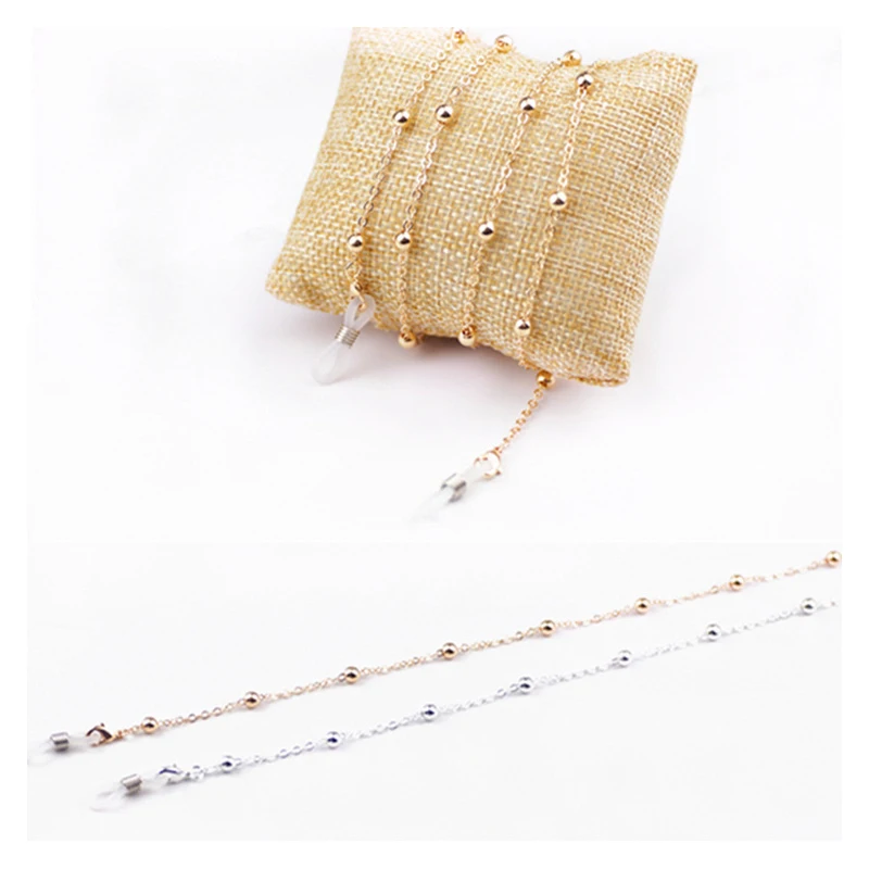Glasses Metal Chain For Women Men Sunglasses Beaded Eyeglass Lanyard Hold Straps Eyewear Retainer Jewelry Rope AG006 |