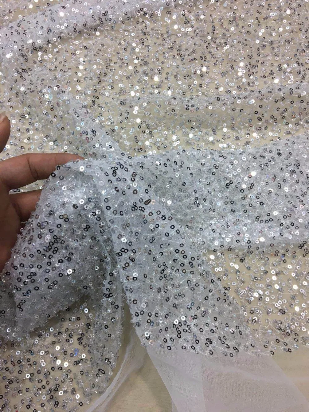 Graceful ZH-1116124 French tulle embroidery lace fabric African net for wedding dress | Дом и сад